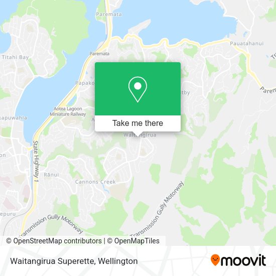 Waitangirua Superette map