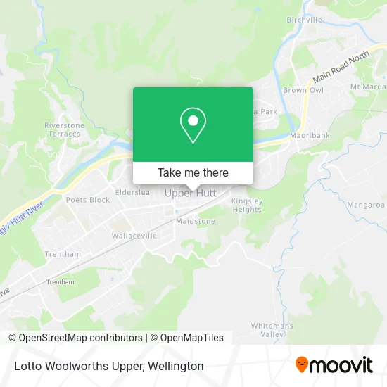 Lotto Woolworths Upper map