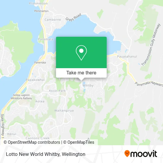Lotto New World Whitby map