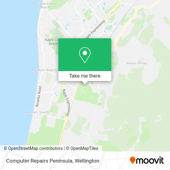 Computer Repairs Peninsula map