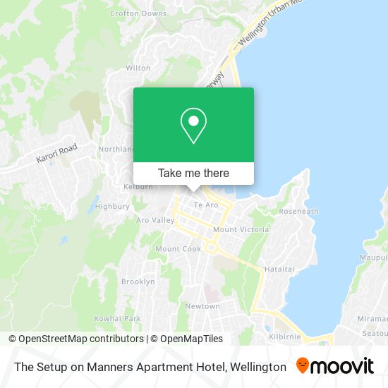 The Setup on Manners Apartment Hotel map