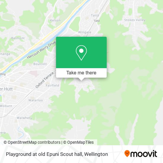 Playground at old Epuni Scout hall map