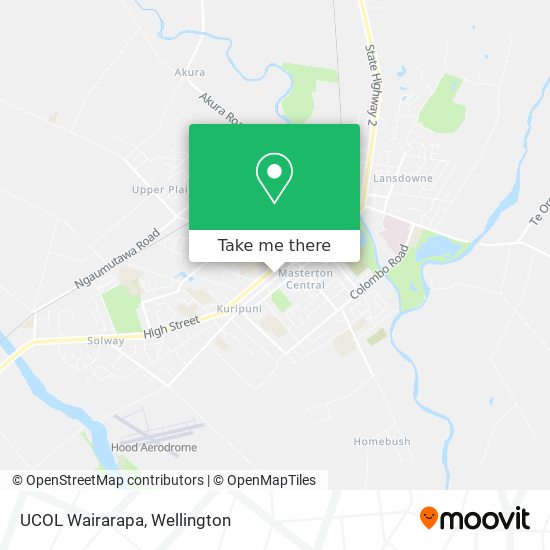 UCOL Wairarapa map