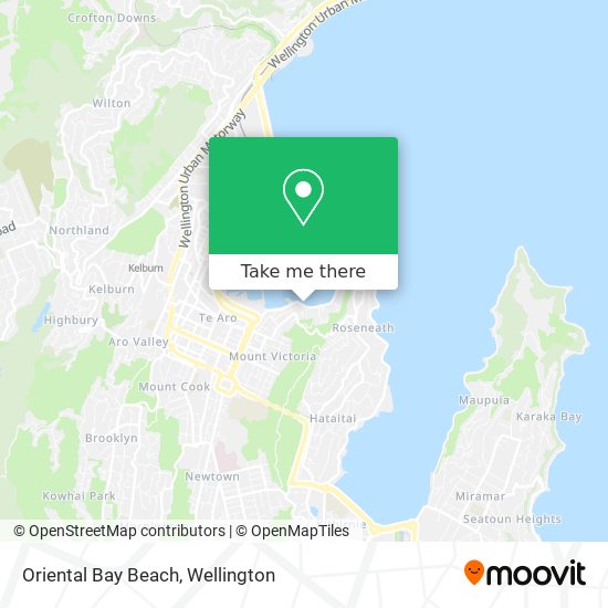 Oriental Bay Beach地图