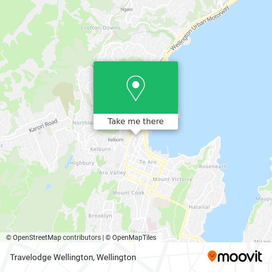 Travelodge Wellington map