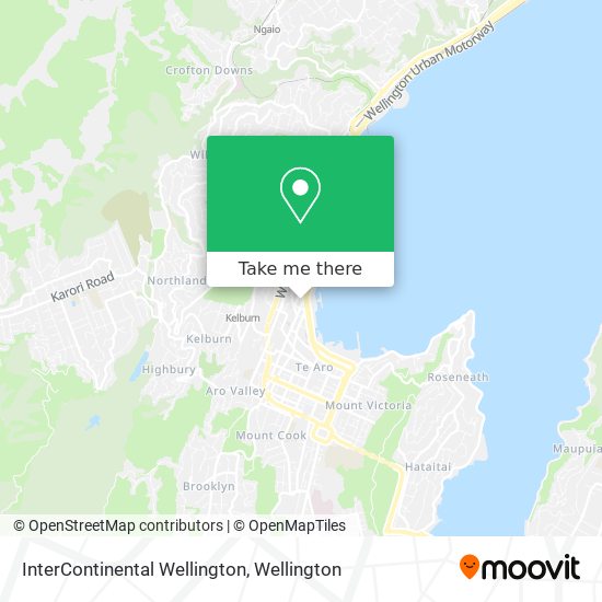 InterContinental Wellington map