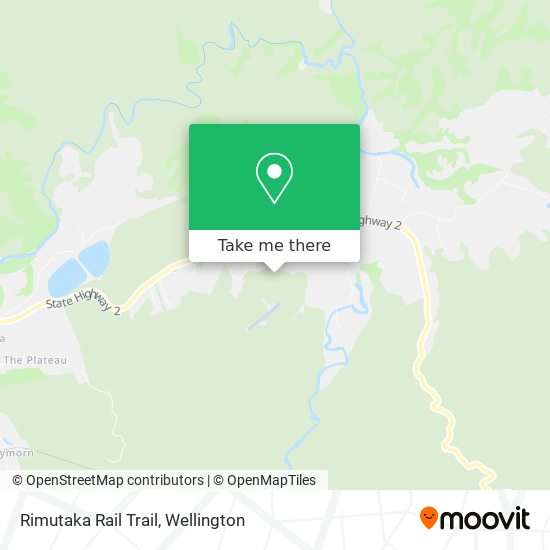 Rimutaka Rail Trail map