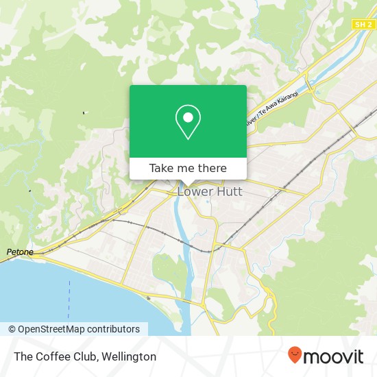 The Coffee Club, Queens Dr Lower Hutt Wellington 5010地图