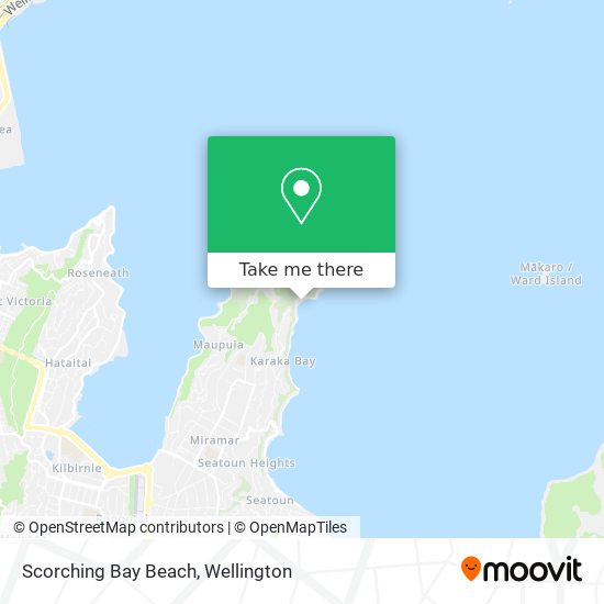 Scorching Bay Beach map