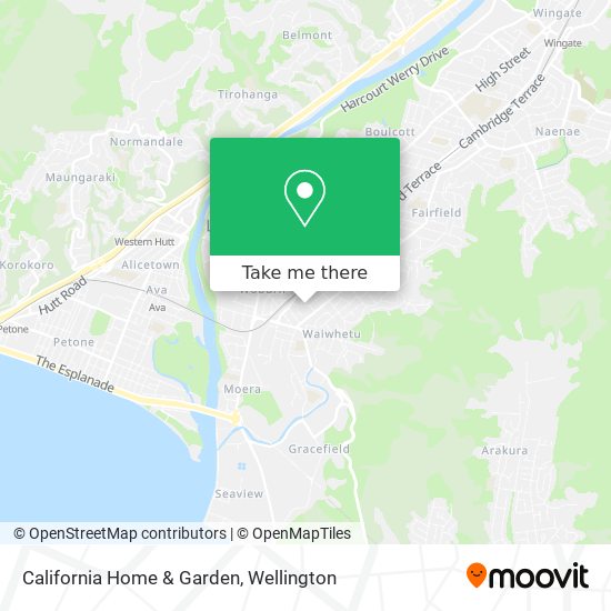 California Home & Garden map