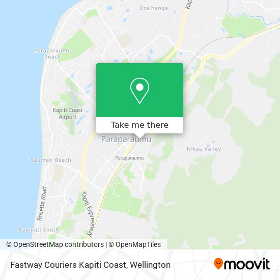 Fastway Couriers Kapiti Coast map