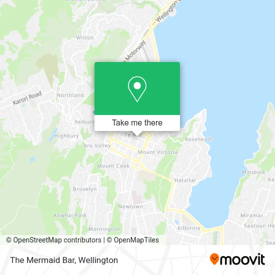 The Mermaid Bar map