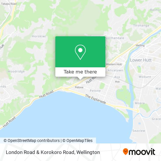 London Road & Korokoro Road map