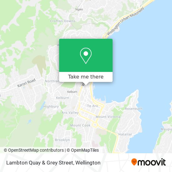 Lambton Quay & Grey Street map