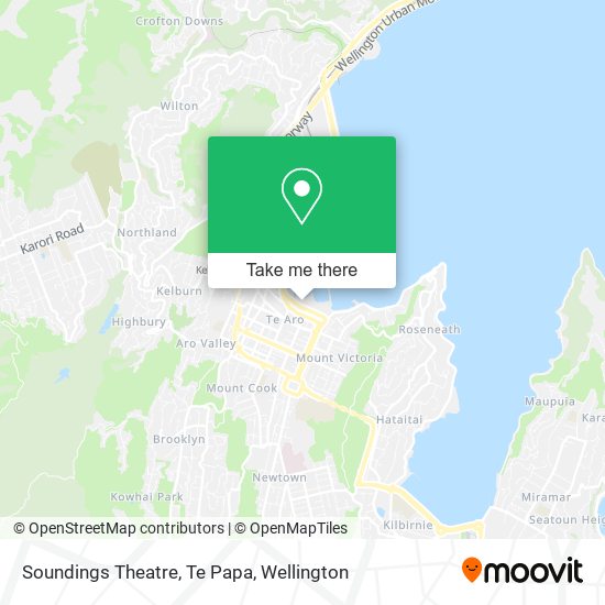 Soundings Theatre, Te Papa map