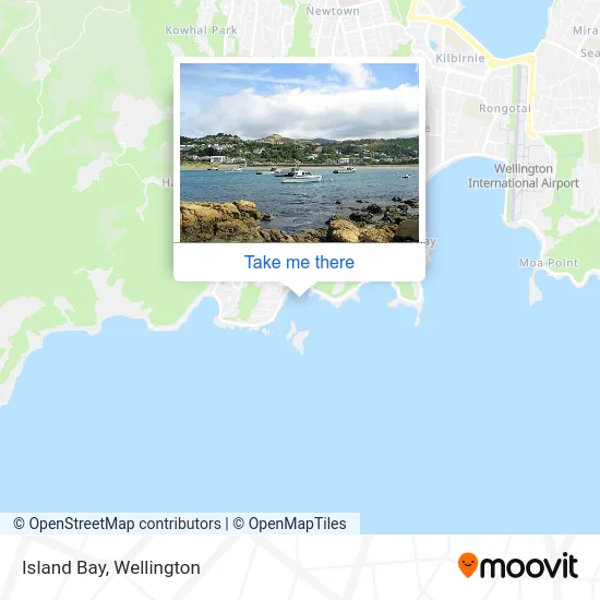 Island Bay Wellington Map How To Get To Island Bay In Wellington By Bus Or Train?