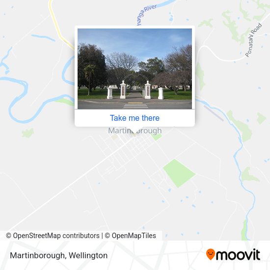 How to get to Martinborough by bus or train?