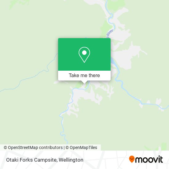 Otaki Forks Campsite map