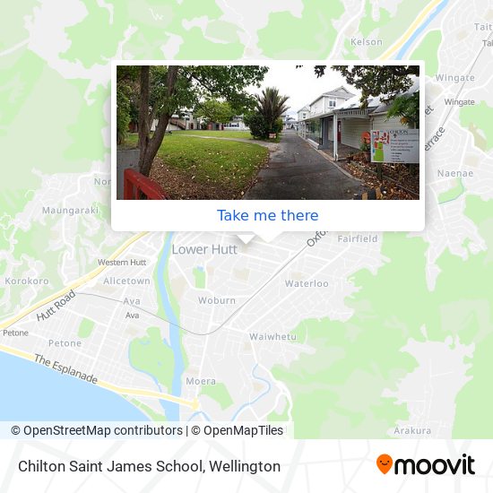 Chilton Saint James School map