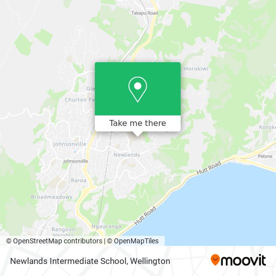 Newlands Intermediate School map