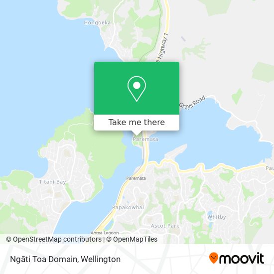 Ngāti Toa Domain map