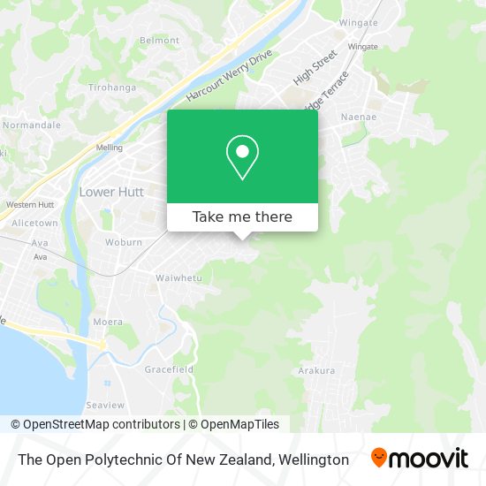 The Open Polytechnic Of New Zealand map