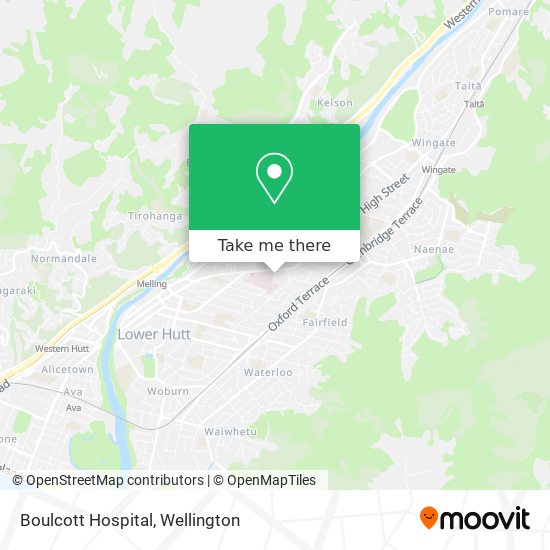 Boulcott Hospital map