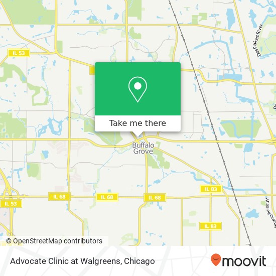 Mapa de Advocate Clinic at Walgreens
