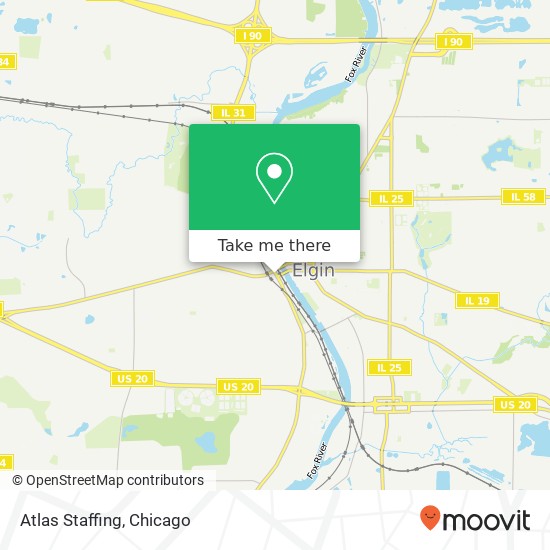 Atlas Staffing map