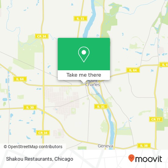 Mapa de Shakou Restaurants