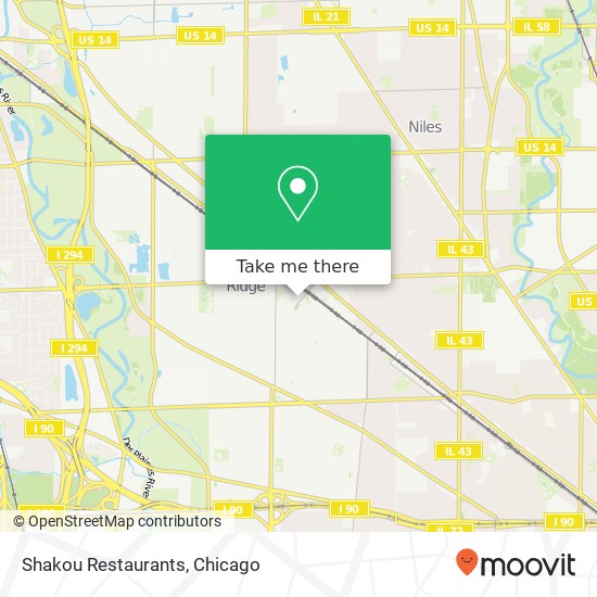 Shakou Restaurants map