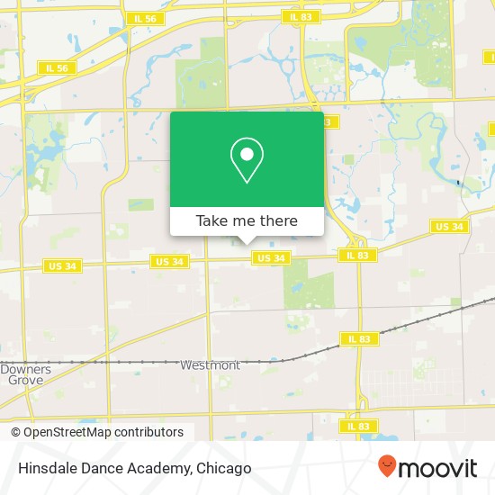 Hinsdale Dance Academy map