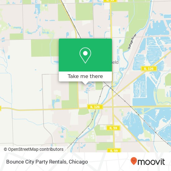 Bounce City Party Rentals map