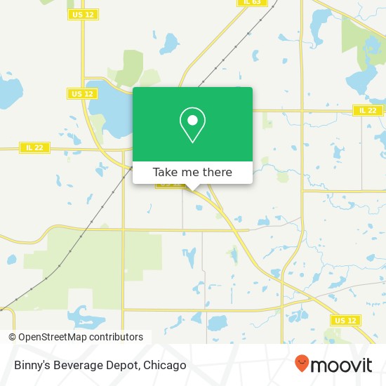 Mapa de Binny's Beverage Depot