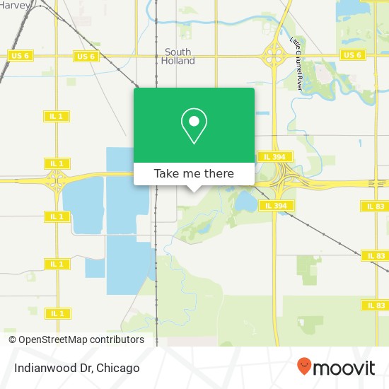 Indianwood Dr map