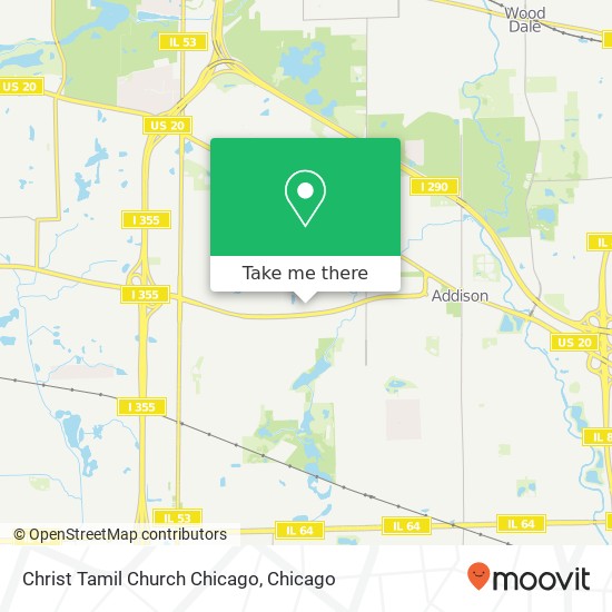 Christ Tamil Church Chicago map