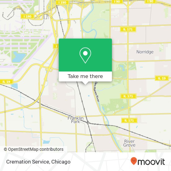 Cremation Service map