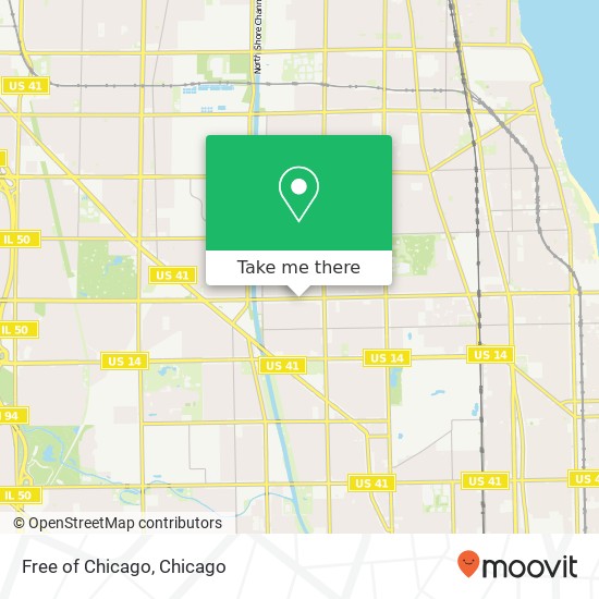 Mapa de Free of Chicago