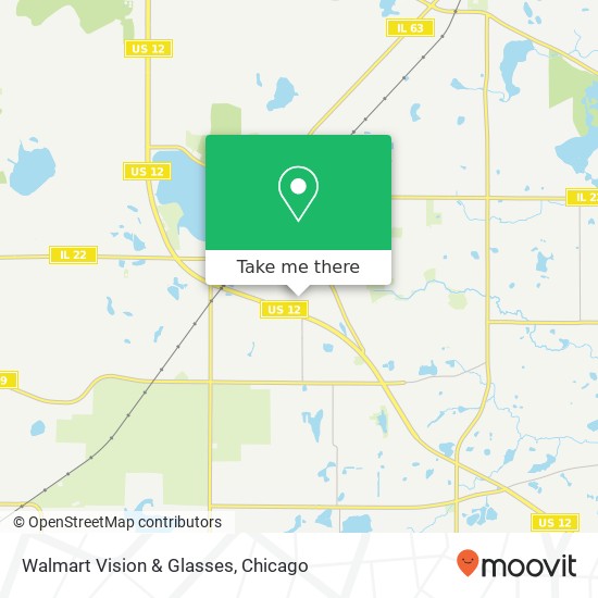 Mapa de Walmart Vision & Glasses