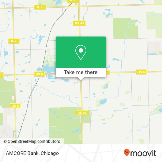 AMCORE Bank map