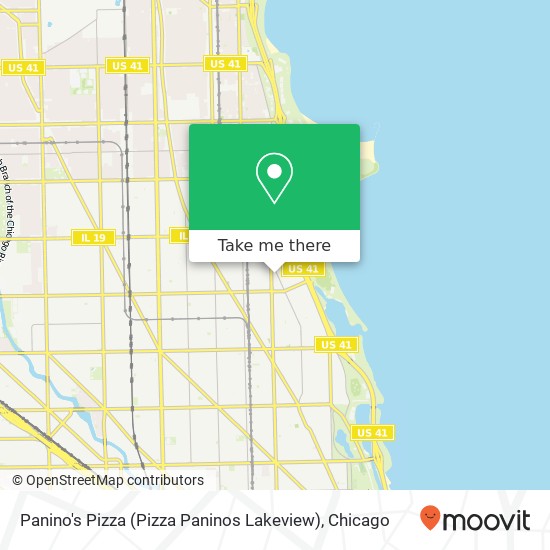 Mapa de Panino's Pizza (Pizza Paninos Lakeview)