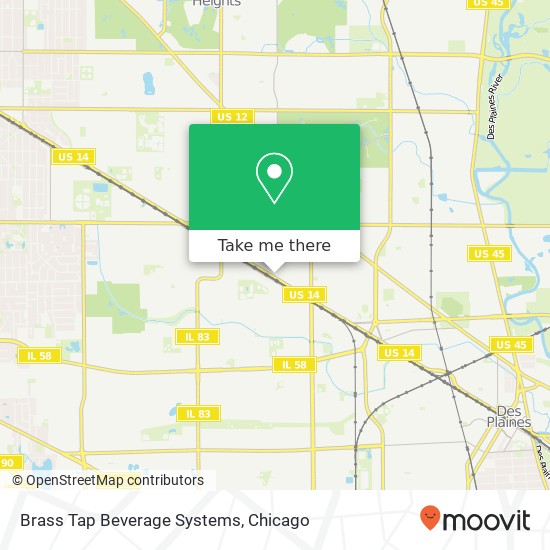 Mapa de Brass Tap Beverage Systems