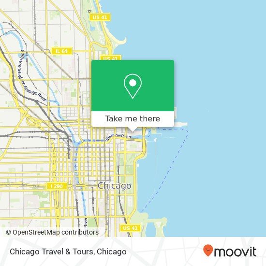 Mapa de Chicago Travel & Tours