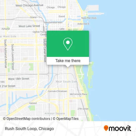 Rush South Loop map