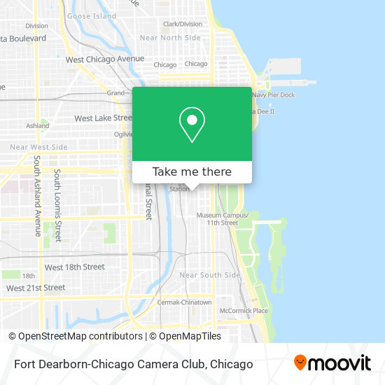 Fort Dearborn-Chicago Camera Club map