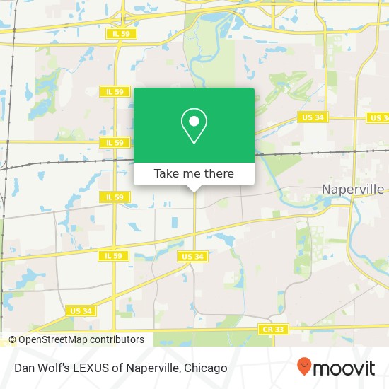 Mapa de Dan Wolf's LEXUS of Naperville