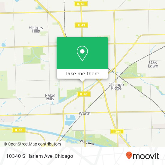 10340 S Harlem Ave map