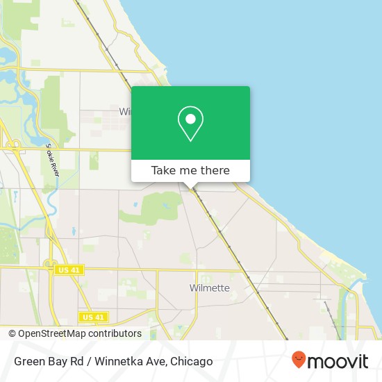 Green Bay Rd / Winnetka Ave map