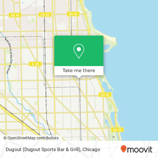 Dugout (Dugout Sports Bar & Grill) map