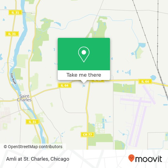 Amli at St. Charles map